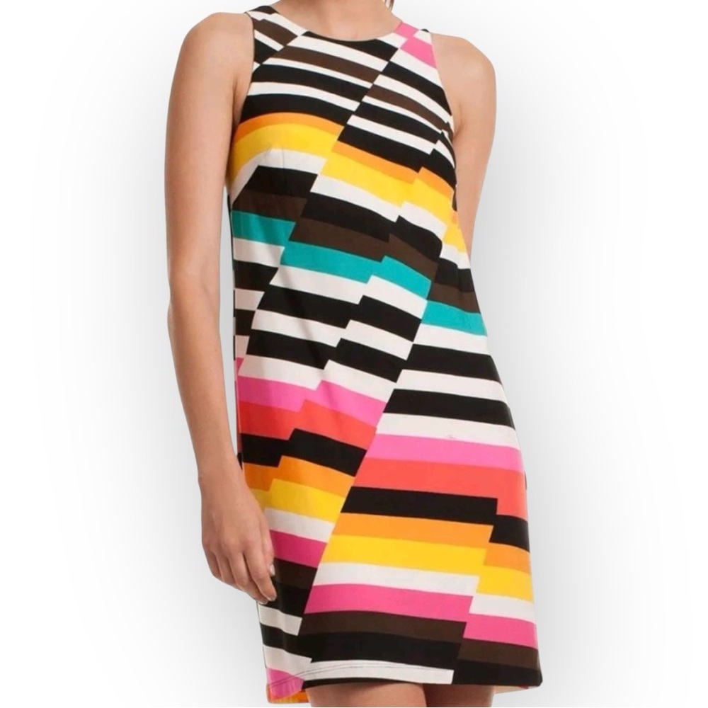 Trina Turk Multicolor California Dreaming Striped Mini Dress Size 8